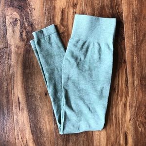 Gymshark Camo Seamless Leggings in Sage Green